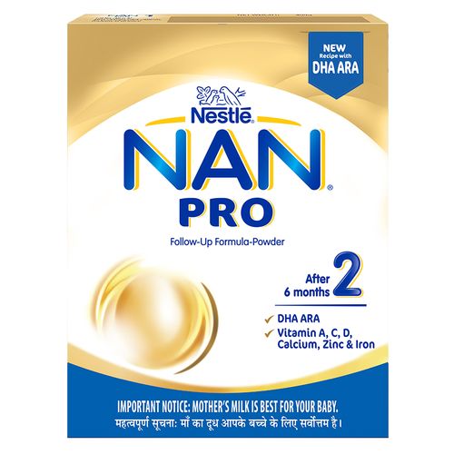 Nestle Nestle Nan Pro 2 Follow-Up Formula Powder - After 6 months, Stage 2, 400 g (Box)