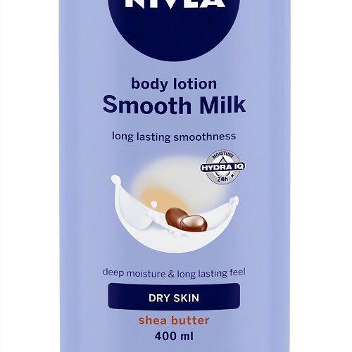 Nivea Body Lotion - Shea Smooth Milk, For Dry Skin, 400 ml