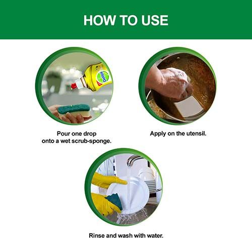Dettol Dishwash Gel Liquid - Lemon Fresh, 200 ml
