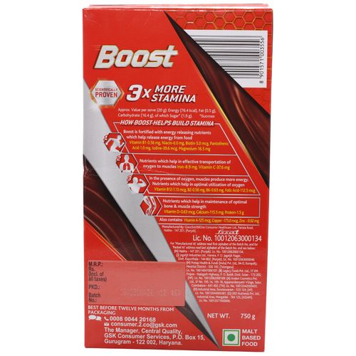 Boost Nutrition Drink - Health, Energy & Sports, 750 g Carton