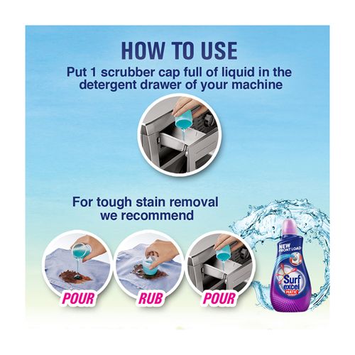 Surf Excel Liquid Detergent - Matic, Front Load, 500 ml