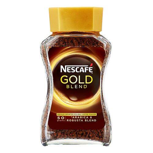 Nescafe Gold Blend - Premium Imported Coffee Powder, 50 g Glass Jar