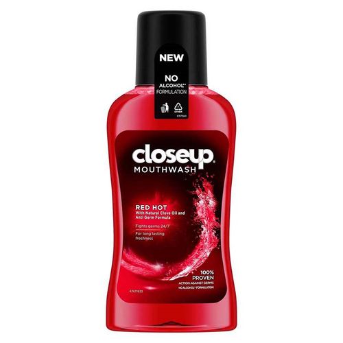 Closeup Red Hot Anti Germ Mouthwash, 250 ml