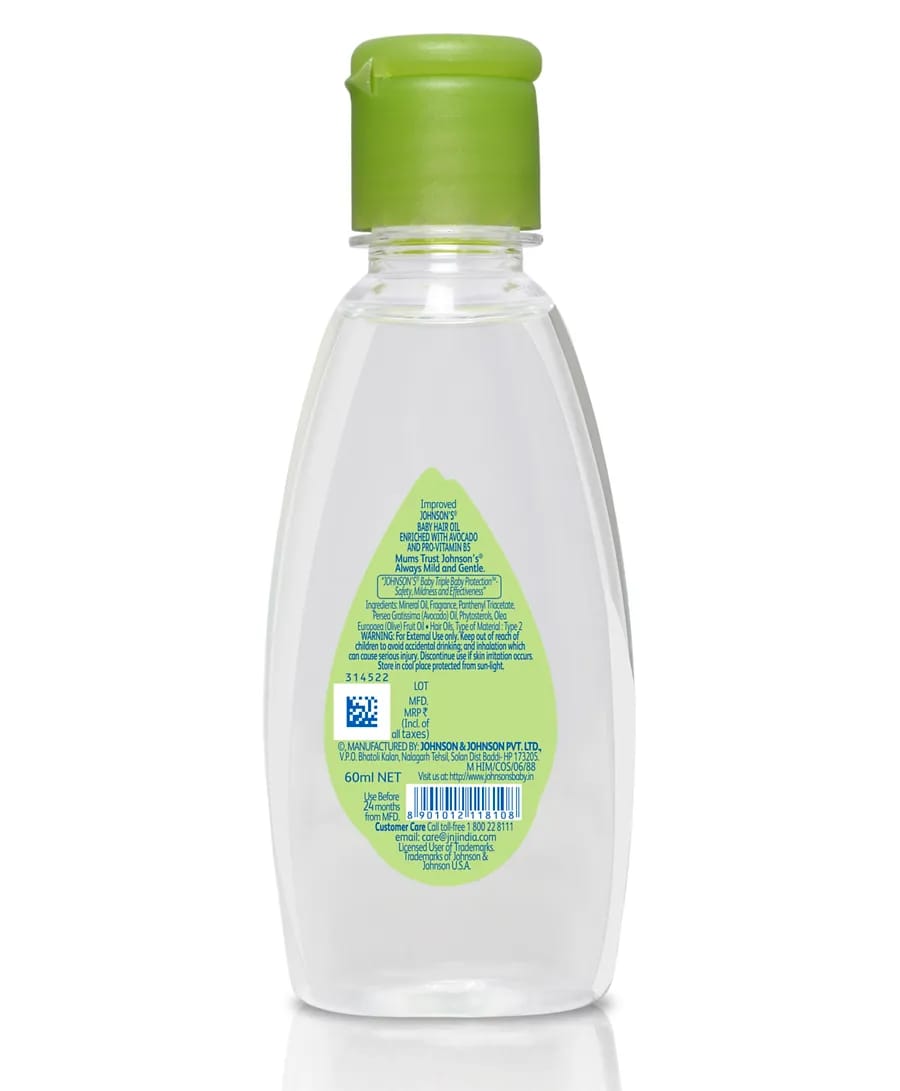 Johnson's Baby Hair Oil - 60 ml