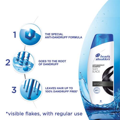 Head & Shoulder Anti-Dandruff Shampoo - Silky Black, 72 ml