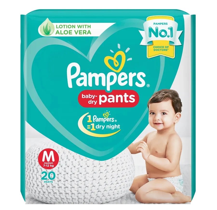 Pampers Pant Style Diapers Medium - 20 Pcs