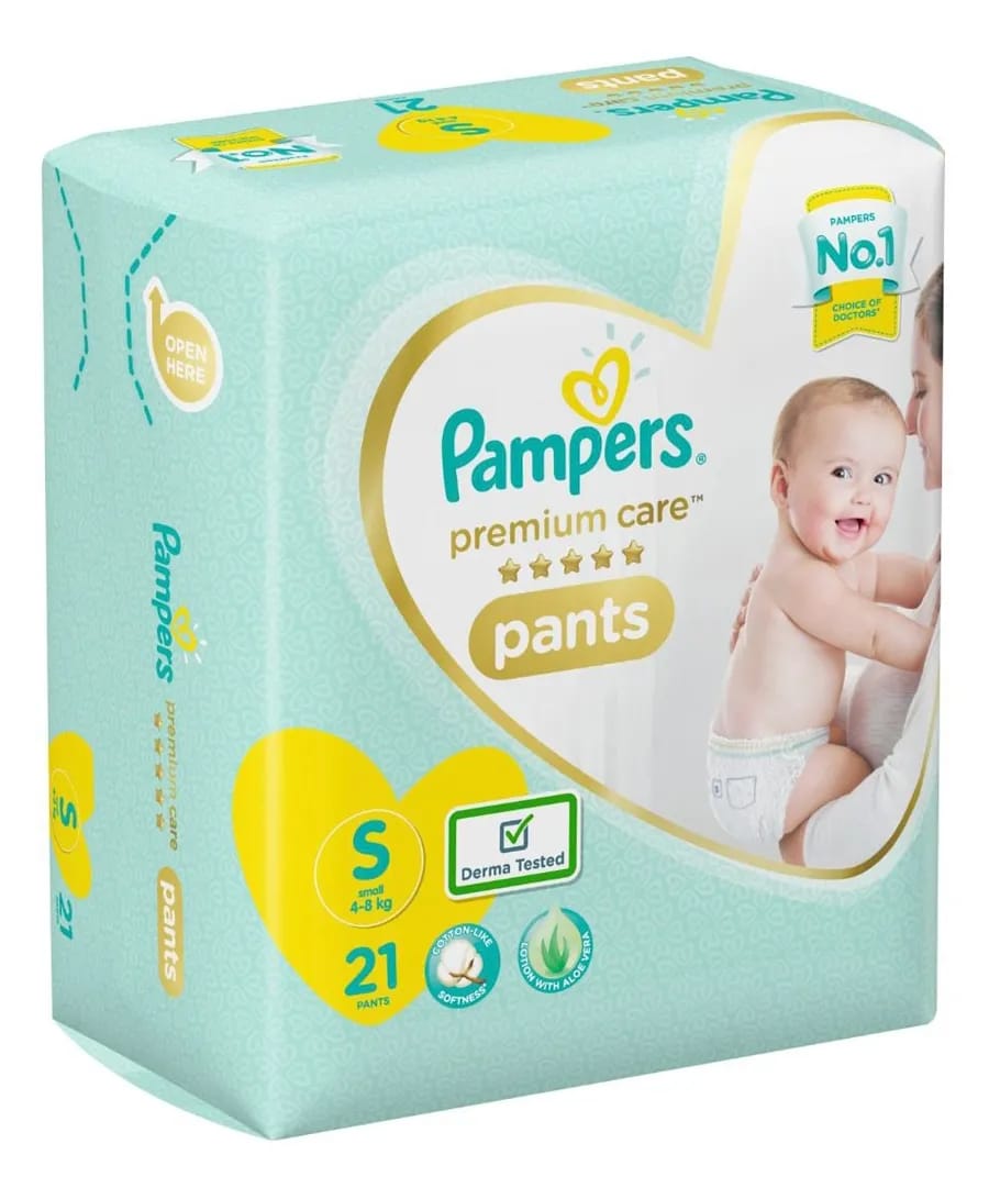 Pampers Premium Care Pant Style Diapers Small - 21 Pcs