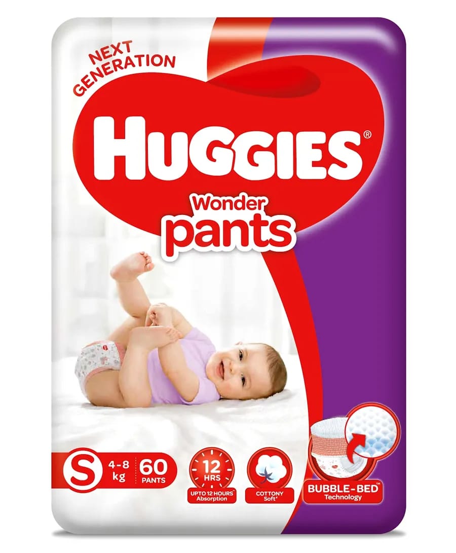 Huggies Wonder Pants Small Pant Style Diapers - 60 Pcs