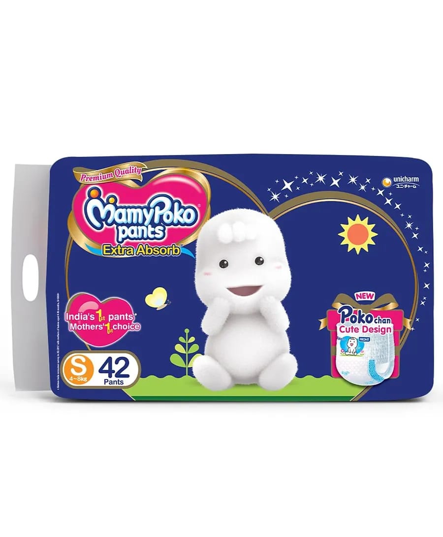 MamyPoko Extra Absorb Pant Style Diapers Small - 42 Pcs 