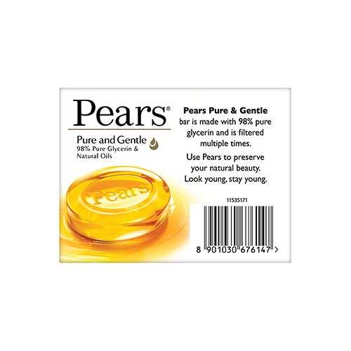 Pears Soap Bar - Pure & Gentle, 125 g
