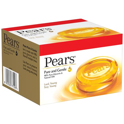 Pears Pure & Gentle Bathing Bar, 125 g (Pack of 3)