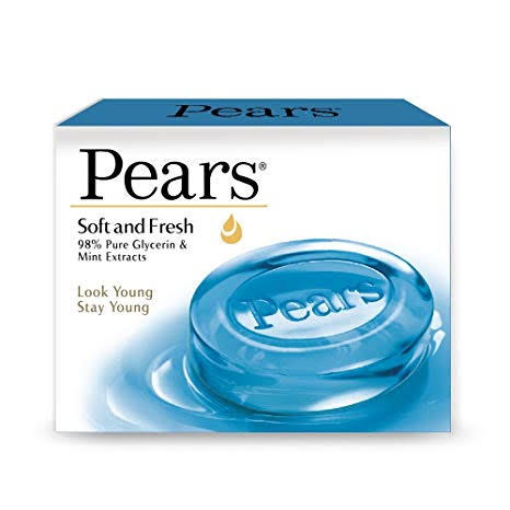 Pears Soft & Fresh Soap Bar, 4x75 g Multipack