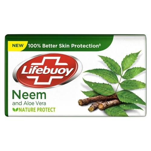 Lifebuoy Neem & Aloe Vera 100% Better Skin Protection Soap Bar, 125 g