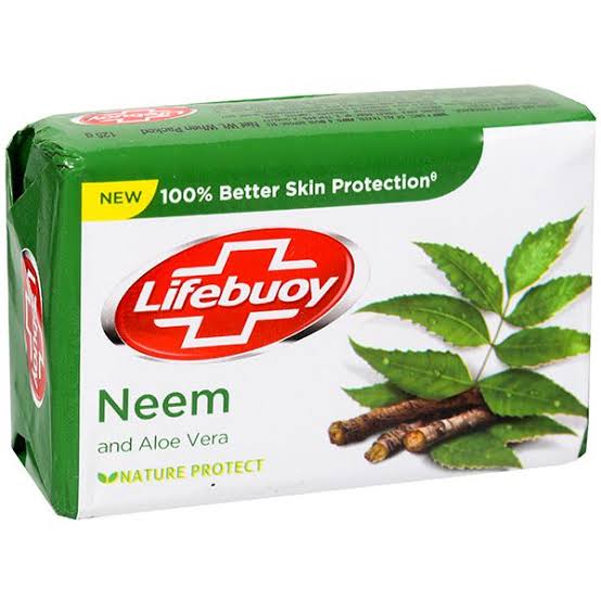 Lifebuoy Neem & Aloe Vera 100% Better Skin Protection Soap Bar, 125 g