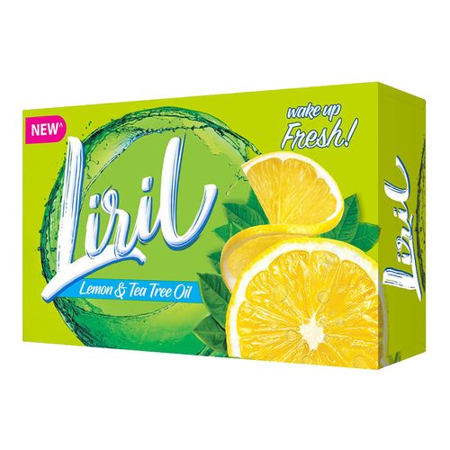 Liril Soap Bar - Lemon & Tea Tree Oil, 75 g cartton