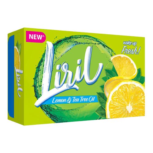 Liril Soap Bar - Lemon & Tea Tree Oil, 125 g cartton