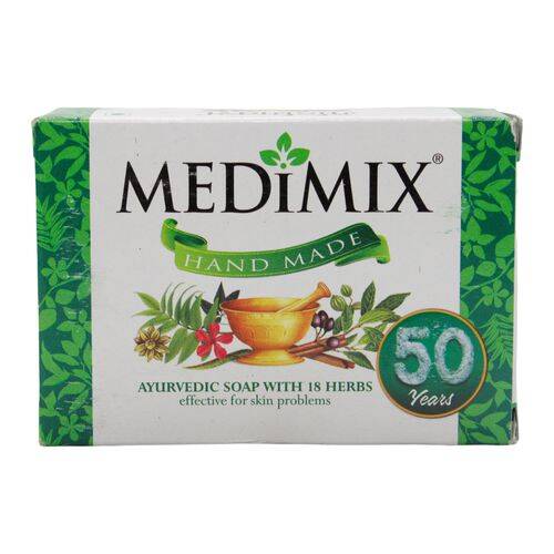Medimix Bathing Soap - Ayurvedic Soap with 18 Herbs, 125 g Carton