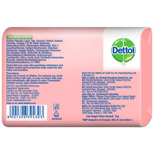 Dettol Bathing Bar Soap - Skincare, 75 g