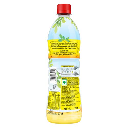 Kissan Squash - Lemon, 750 ml Bottle