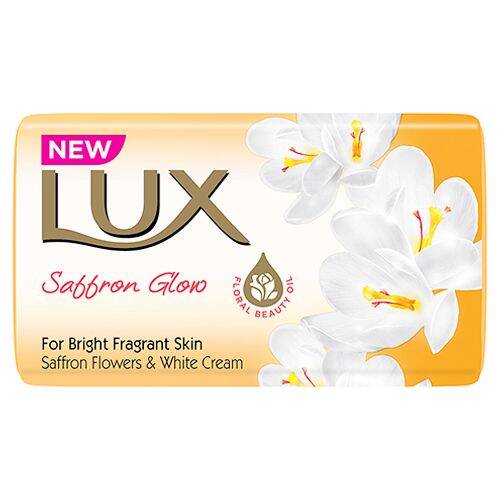 Lux Lux Saffron Glow Soap Bar, 3 x 150 g,  Pack of 3