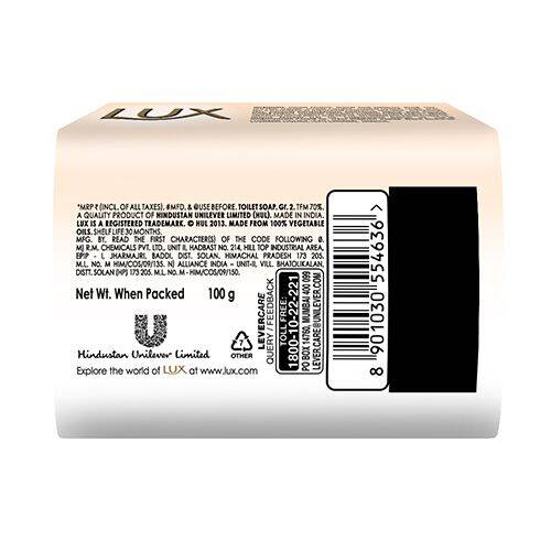 Lux Soap Bar - Velvet Touch Jasmine & Almond Oil, 100 g Pouch