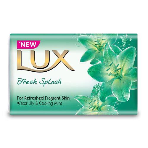 Lux Soap Bar - Water Lily & Cooling Mint, Fresh Splash, 150 g each Pack of 3