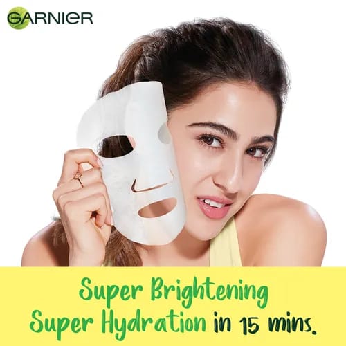 Garnier Skin Naturals Light Complete Face Serum Sheet Mask, 30 g