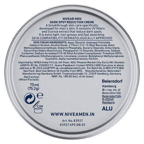 Nivea Men Creme - Dark Spot Reduction Cream, 75 ml