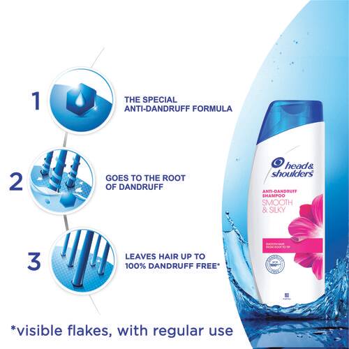 Head & Shoulder Anti-Dandruff Shampoo - Smooth & Silky, 180 ml