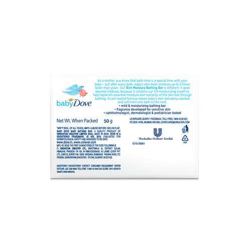 Baby Dove Rich Moisture Bar, 50 g