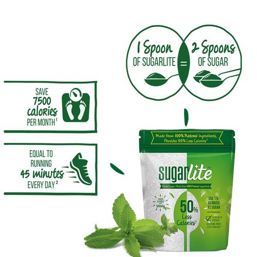 Sugarlite 50% Less Calories Sugar, 100 g Pouch