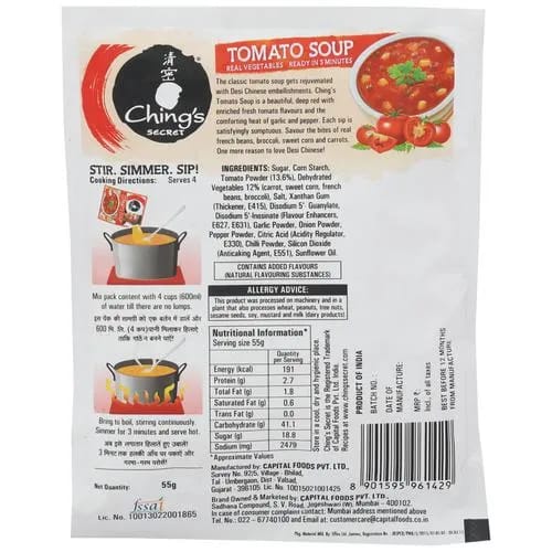 Chings Soup - Tomato, 55 g