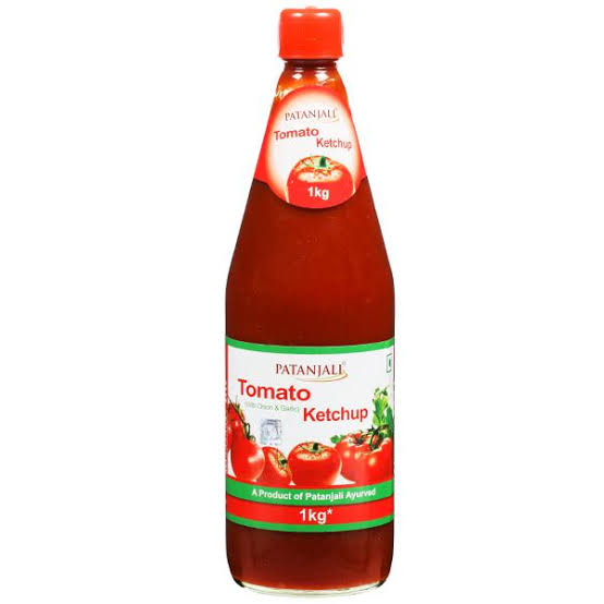 Patanjali Tomato Ketchup With Onion Garlic, 1 Ltr