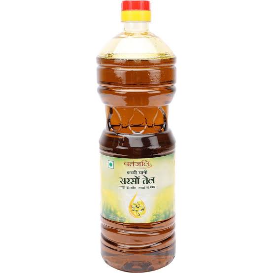 Patanjali Kacchi Ghani Mustard Oil, 1 Ltr