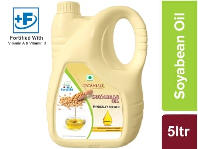 Patanjali SoyaBean Oil, 5 Ltr Jar