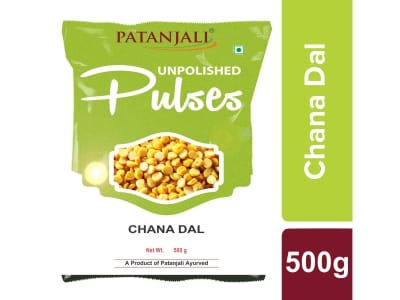 Patanjali Unpolished Chana Dal, 500 g