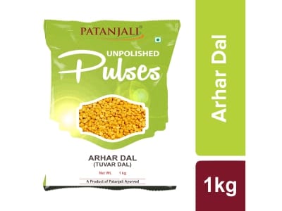 Patanjali Arhar Dal/Tuvar Dal, 1kg