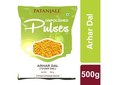 Patanjali Arhar Dal/Tuvar Dal, 500 g
