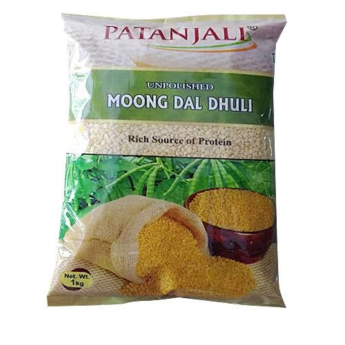 Patanjali Unpolished Moong Dal Dhuli, 1 Kg