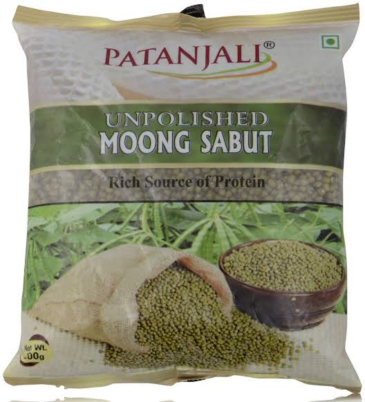 Patanjali Unpolished Moong Sabut, 500 g