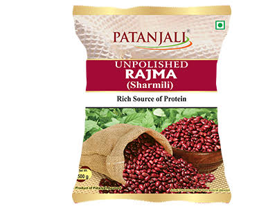 Patanjali Unpolished Rajma/Sharmili, 500 g