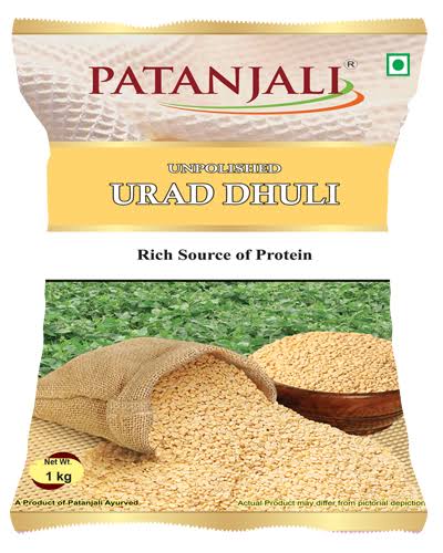 Patanjali Unpolished Urad Dhuli, 1 kg