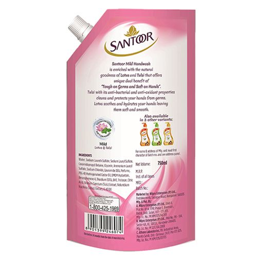  Santoor Handwash Mild, 750 ml