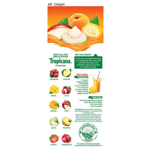 Tropicana Delight Fruit Juice - Mixed Fruit, 200 ml Tetra
